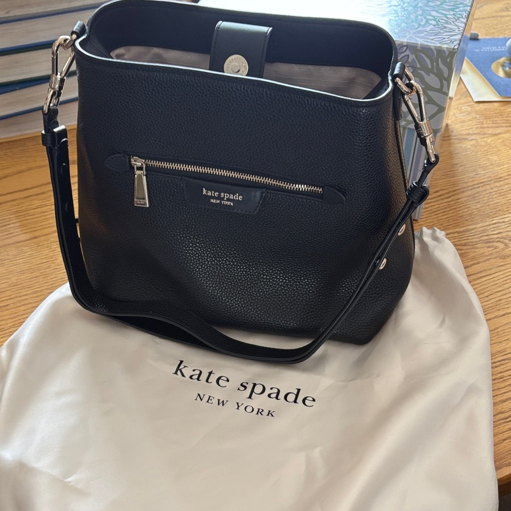 Kate Spade Black Textured Shoulder Bag - Picture 7 of 7